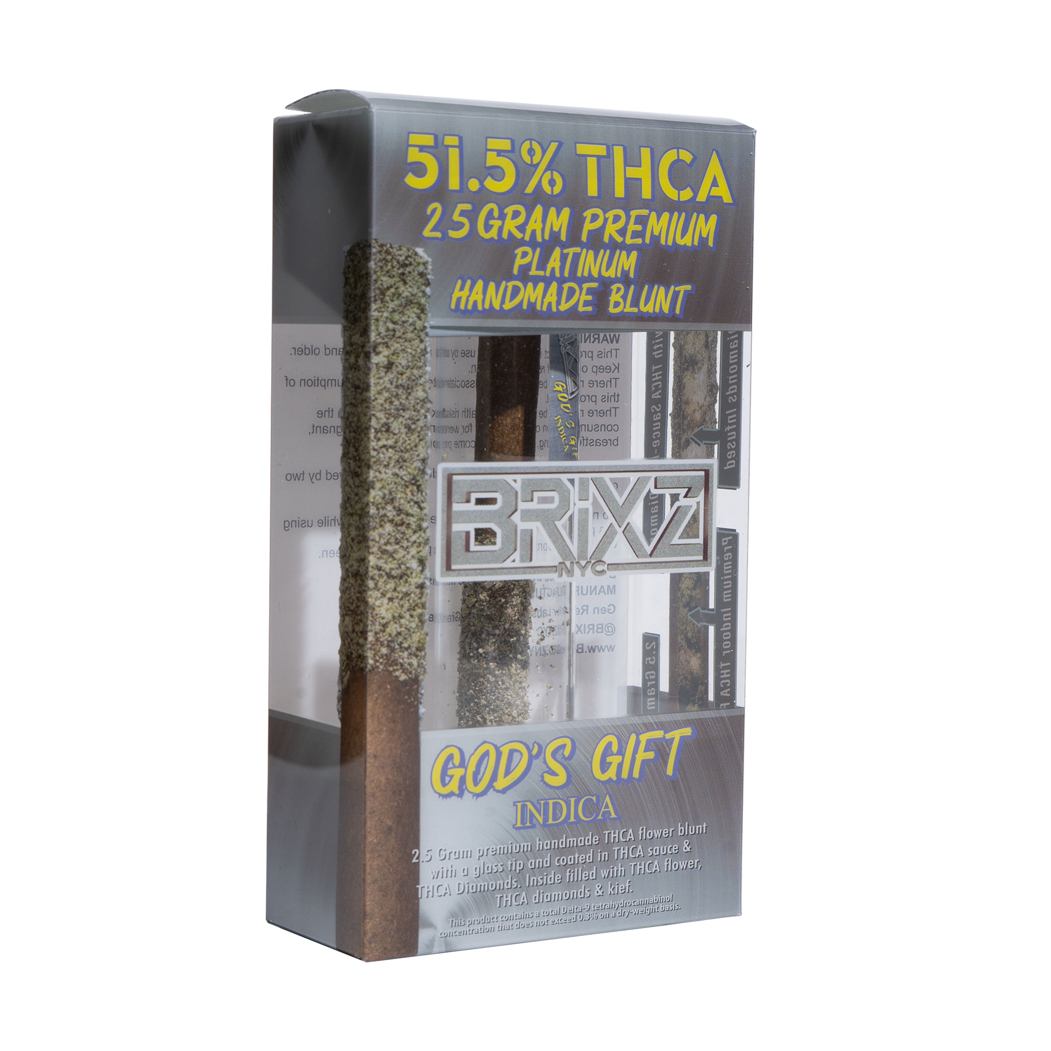 BRIXZ Platinum THCA Pre Roll - God's Gift [2.5G]