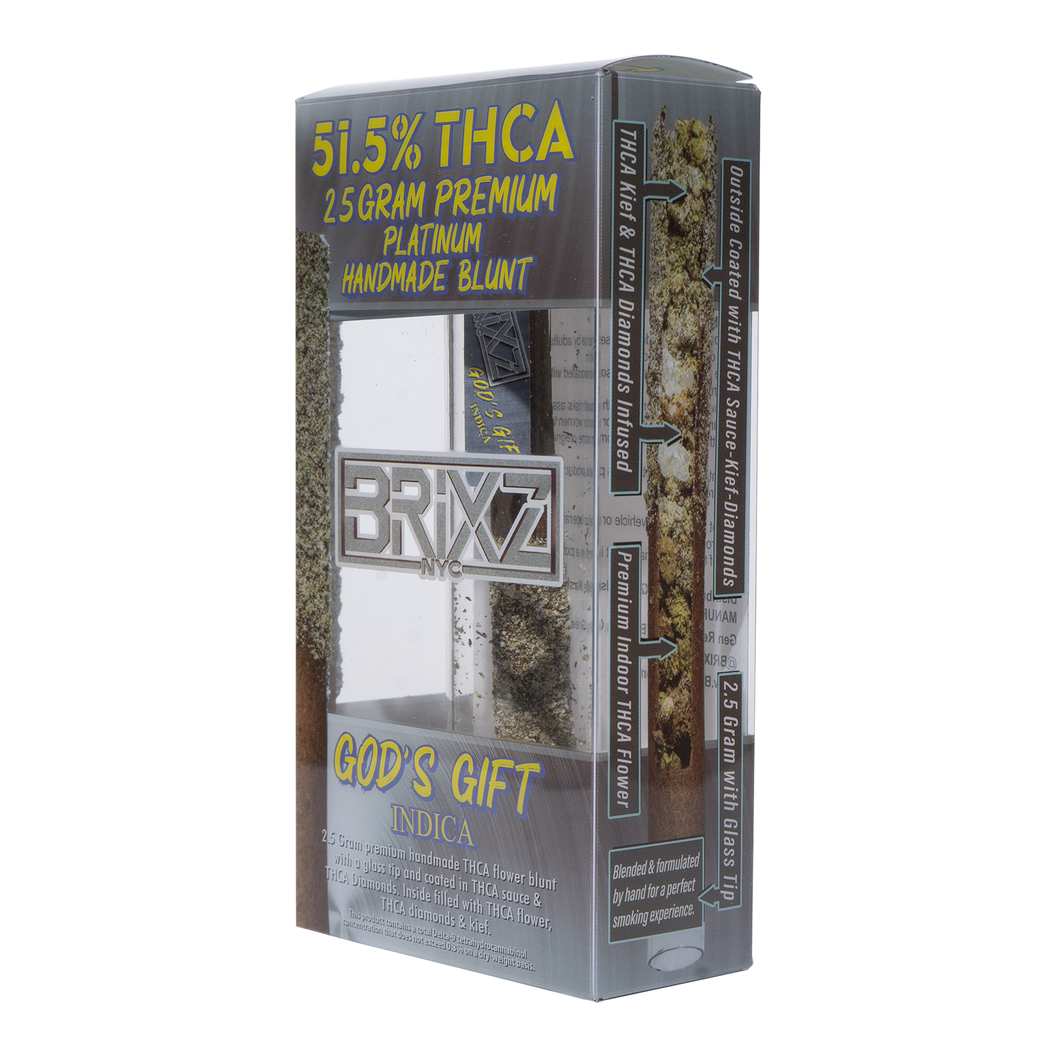 BRIXZ Platinum THCA Pre Roll - God's Gift [2.5G]