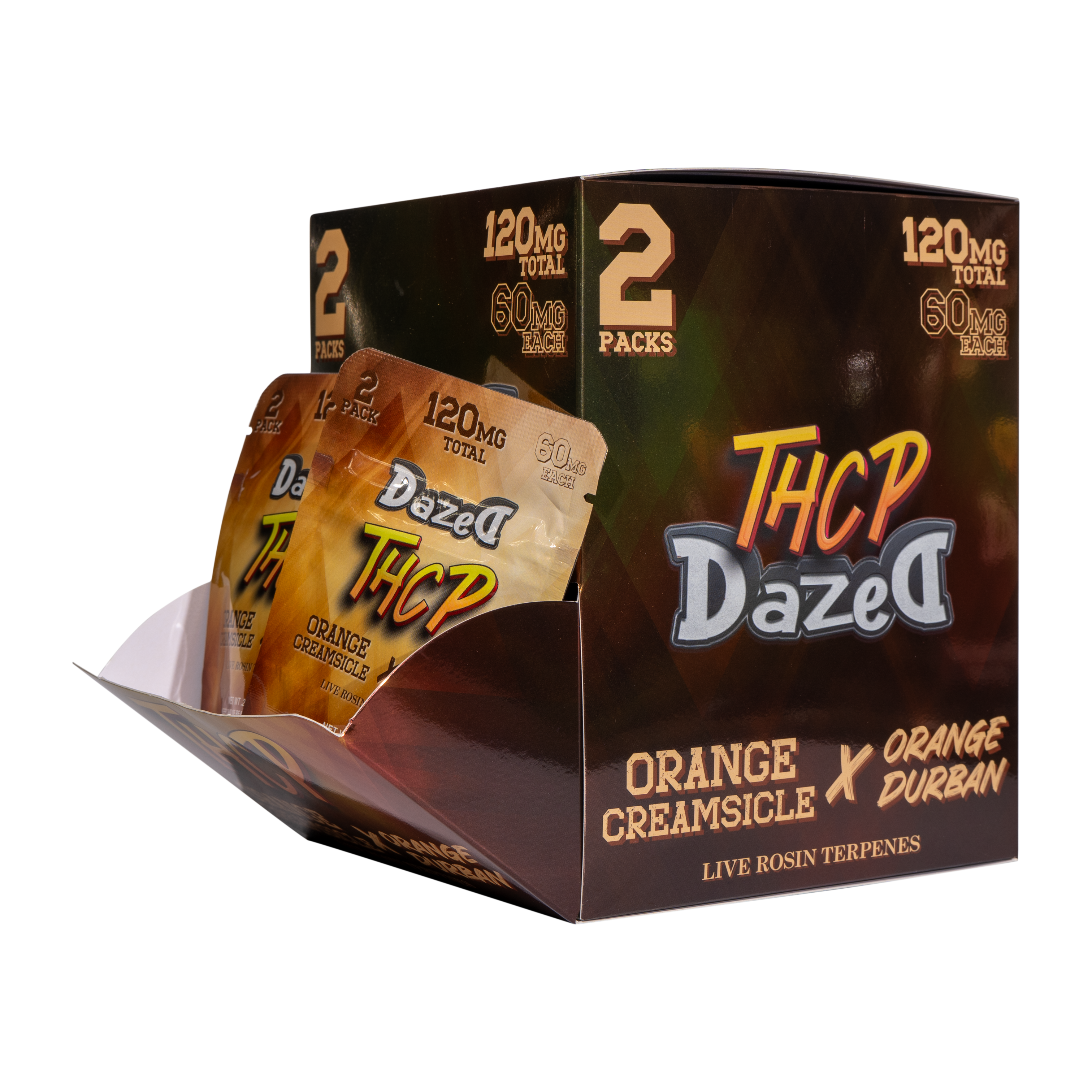 Gummy Dispenser 60mg 2 Pack THCP - Orange Creamsicle [30ct]