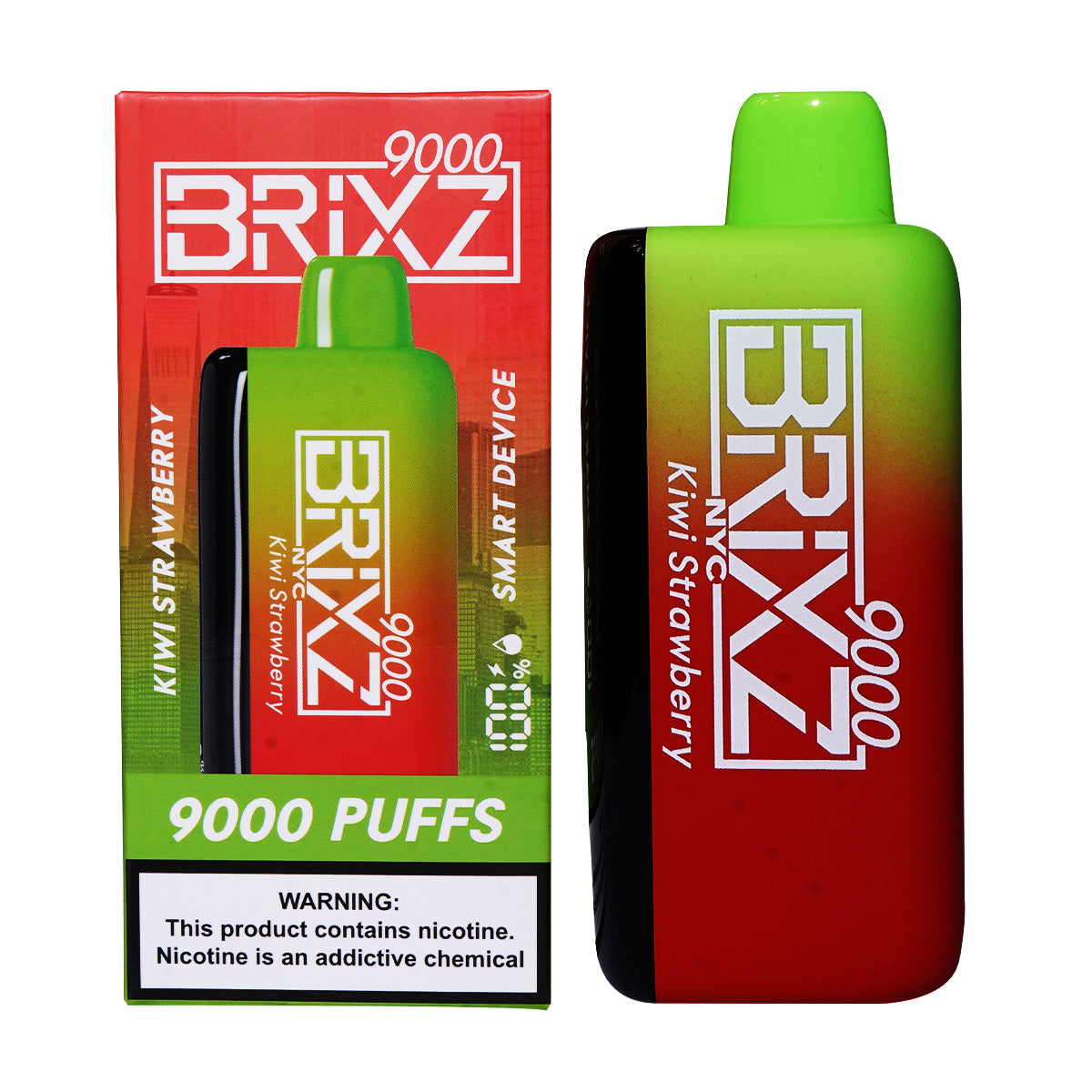 Brixz Bar 9000 Puff - Kiwi Strawberry